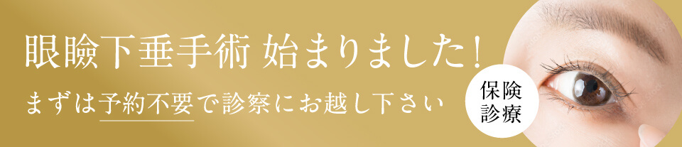 眼瞼下垂手術はじまりました